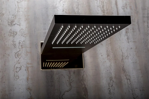 Душевая система Boheme Fusion 130-B с внутренней частью, чёрный Душевая система Boheme Fusion 130-B с внутренней частью, чёрный