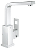 Картинка анонса товара «смеситель для раковины grohe eurocube с донным клапаном, высоким изливом и ограничением расхода воды 2313500e»