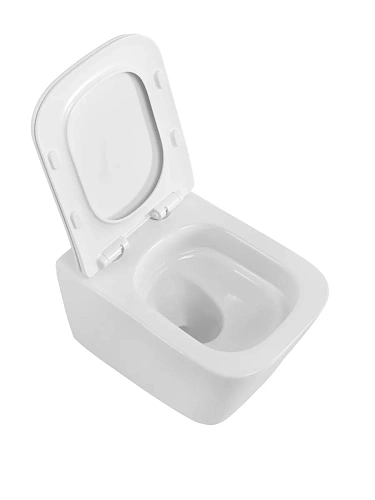 Унитаз подвесной BelBagno KRAFT-TOR BB7106CH-TOR/SC безободковый с сиденьем и смывом TORNADO Унитаз подвесной BelBagno KRAFT-TOR BB7106CH-TOR/SC безободковый с сиденьем и смывом TORNADO