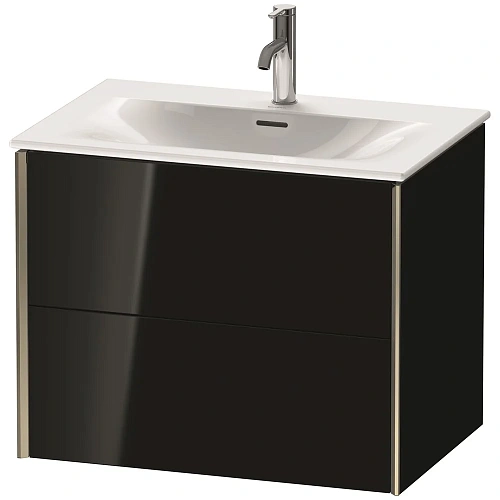 Тумба под раковину Duravit XVIU XV41330B140 подвесная 71 см черный глянцевый Тумба под раковину Duravit XVIU XV41330B140 подвесная 71 см черный глянцевый