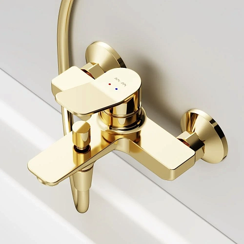 Смеситель для ванны AM.PM X-Joy F85A10099 золото Смеситель для ванны AM.PM X-Joy F85A10099 золото