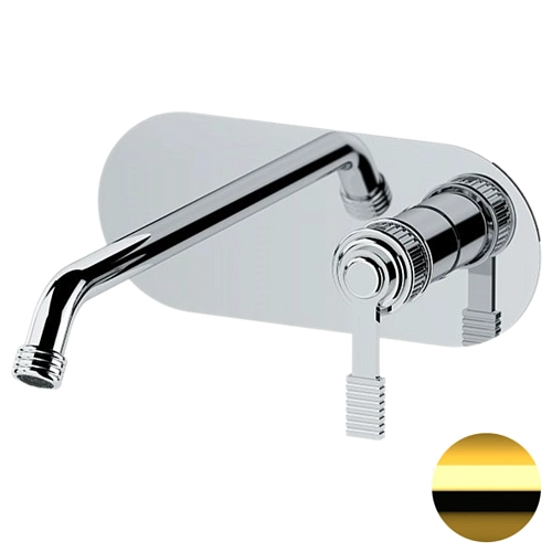 Смеситель для раковины Remer Atelier AL15LWBDO, золото глянцевое Смеситель для раковины Remer Atelier AL15LWBDO, золото глянцевое