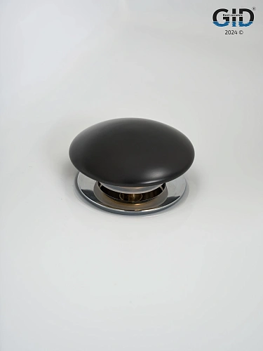 Донный клапан Gid с переливом Blm100-1 74407K черный матовый 7x7x10 Донный клапан Gid с переливом Blm100-1 74407K черный матовый 7x7x10