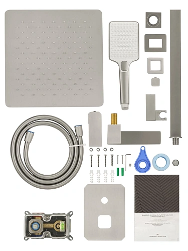 Душевая система Wonzon & Woghand DIAMOND встраиваемая, брашированный никель (WW-88939011-BN) Душевая система Wonzon & Woghand DIAMOND встраиваемая, брашированный никель (WW-88939011-BN)