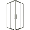 Душевой уголок Timo (T36) TKSS-90/13C-8 900x900x2000, профиль никель, стекло прозрачное 8 мм Душевой уголок Timo (T36) TKSS-90/13C-8 900x900x2000, профиль никель, стекло прозрачное 8 мм