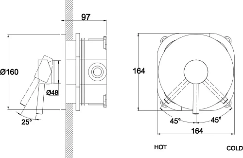 Смеситель для душа Kaiser Merkur 26117 Смеситель для душа Kaiser Merkur 26117