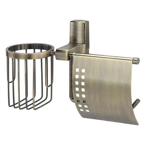 Держатель туалетной бумаги WasserKRAFT Exter K-5259 и освежителя светлая бронза Держатель туалетной бумаги WasserKRAFT Exter K-5259 и освежителя светлая бронза