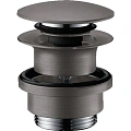 Донный клапан Hansgrohe push-open 50100340, шлифованный черный хром Донный клапан Hansgrohe push-open 50100340, шлифованный черный хром