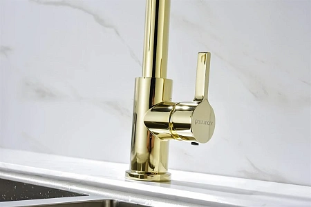 Смеситель для кухни Paulmark Halt, золото, Ha214021-G Смеситель для кухни Paulmark Halt, золото, Ha214021-G