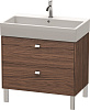 Картинка анонса товара «тумба под раковину duravit brioso br443501021 напольная 78 см орех темный»