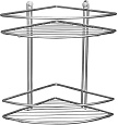 Полка Aquanet 3259 (20 см, двойная, угловая) П3259 Полка Aquanet 3259 (20 см, двойная, угловая) П3259