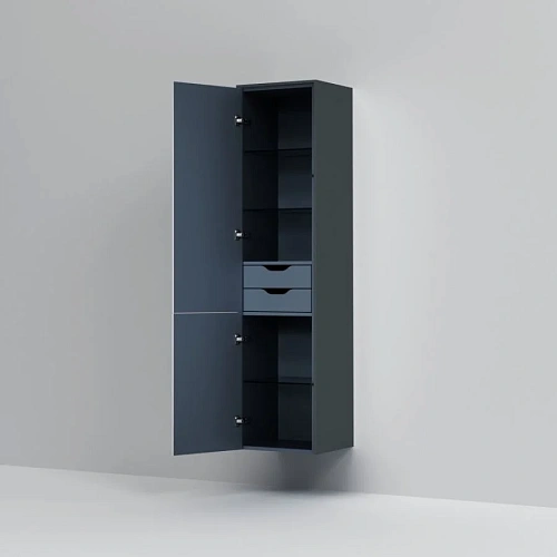 Шкаф-пенал AM.PM Inspire V2.0 M50ACHX0406GM универсальный, подвесной, 40 см, push-to-open, графит мато Шкаф-пенал AM.PM Inspire V2.0 M50ACHX0406GM универсальный, подвесной, 40 см, push-to-open, графит мато