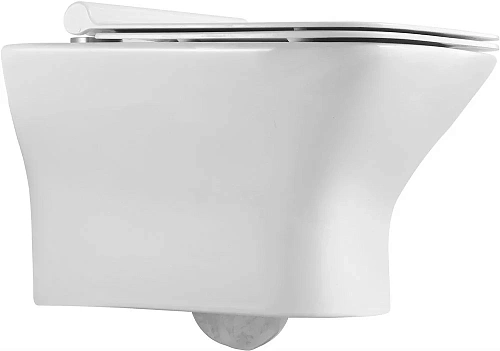 Комплект Унитаз подвесной STWORKI Вестерос VS-01up безободковый, с микролифтом, встроенный, фарфоров 550499 Комплект Унитаз подвесной STWORKI Вестерос VS-01up безободковый, с микролифтом, встроенный, фарфоров 550499