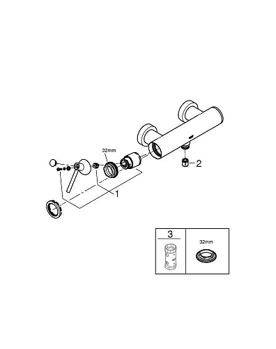 Смеситель для душа GROHE Atrio New (32650003) хром Смеситель для душа GROHE Atrio New (32650003) хром
