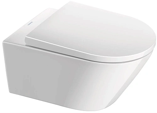 Унитаз подвесной Duravit D-Neo 45770900A1 Rimless с сиденьем микролифт Soft Close, цвет белый Унитаз подвесной Duravit D-Neo 45770900A1 Rimless с сиденьем микролифт Soft Close, цвет белый