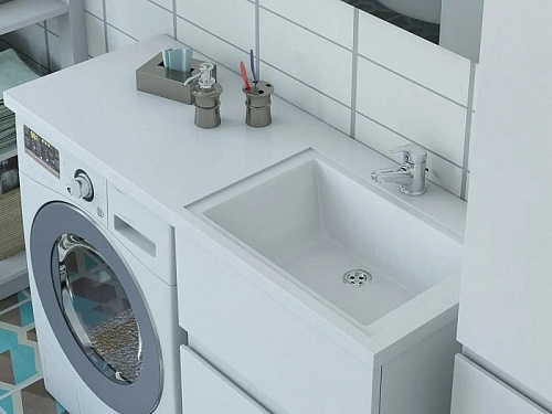 Раковина Эстет Даллас 100 R из литьевого мрамора ФР-00002062 Раковина Эстет Даллас 100 R из литьевого мрамора ФР-00002062