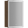 Картинка анонса товара «зеркальный шкаф sancos mirror mi60ech 590x150х740 мм, с led подсветкой, дуб чарльстон»