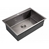 Картинка анонса товара «кухонная мойка milacio denia 750 steel (mc.77509) сталь воронёная»