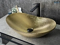 Раковина Gid Gd9811 53340 накладная золотая 61x37x15 Раковина Gid Gd9811 53340 накладная золотая 61x37x15