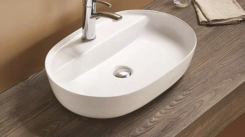 Раковина CeramaLux 78325XS накладная, белый Раковина CeramaLux 78325XS накладная, белый