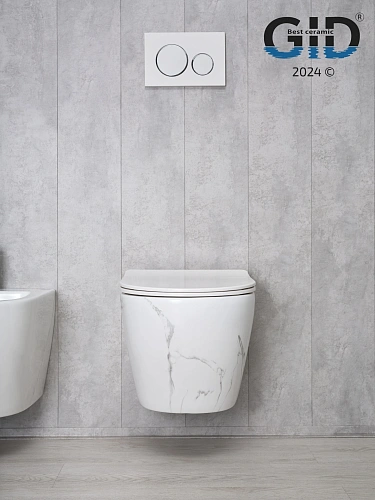 Унитаз подвесной Gid Ws2198 (СС) 62228Y под камень глянцевый 49x36x35.5 с крышкой микролифт Унитаз подвесной Gid Ws2198 (СС) 62228Y под камень глянцевый 49x36x35.5 с крышкой микролифт