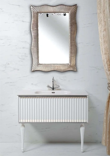 Тумба под раковину Armadi Art Canale 100 843-100-WCR белая + хром Тумба под раковину Armadi Art Canale 100 843-100-WCR белая + хром