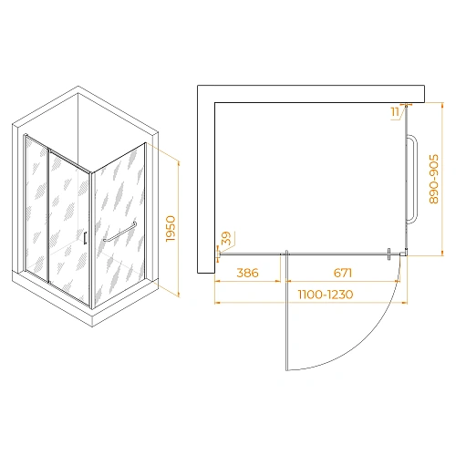 Душевой уголок RGW PA-078-1B (RGW PA-008B + Z-060-2B) 1100x900 мм 3508078119-14 черный Easy Clean Душевой уголок RGW PA-078-1B (RGW PA-008B + Z-060-2B) 1100x900 мм 3508078119-14 черный Easy Clean