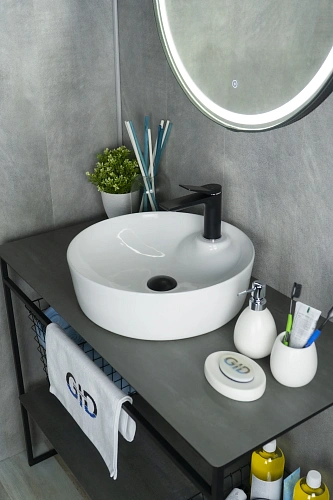 Раковина Gid D1306 51181 накладная белая 44x44x14 Раковина Gid D1306 51181 накладная белая 44x44x14