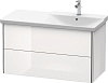 Картинка анонса товара «тумба под раковину duravit xsquare xs418802222 подвесная 101 см белая глянцевый»