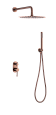 Душевая система Boheme Uno 464-CB Copper Brushed