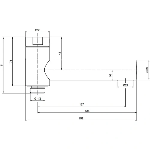 Излив AQUAme AQM8301MB Черный матовый Излив AQUAme AQM8301MB Черный матовый