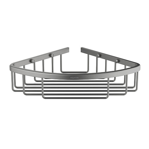 Полка Aquatek AQ4906BGM черный хром шлифованный Полка Aquatek AQ4906BGM черный хром шлифованный