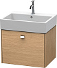 Картинка анонса товара «тумба под раковину duravit brioso br405301052 подвесная 58 см европейский дуб»