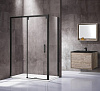 Картинка анонса товара «душевой уголок vincea lugano vsr-1l9012clb, 1200x900, черный, стекло прозрачное»