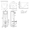 Комплект инсталляции AM.PM Above IS110301.9X1900 ErgoFit с клавишей M белый с унитазом Above Aquaspin Комплект инсталляции AM.PM Above IS110301.9X1900 ErgoFit с клавишей M белый с унитазом Above Aquaspin