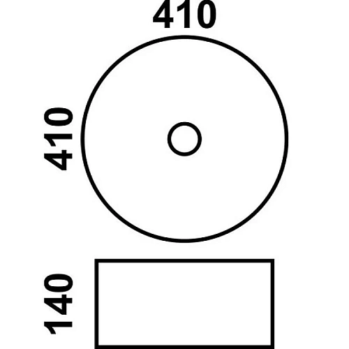 Раковина CeramaLux J2023 накладная Раковина CeramaLux J2023 накладная