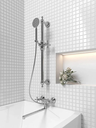 Смеситель для раковины Paini Morgana 73CR205LZLL без донного клапана высокий, хром, излив темное дер Смеситель для раковины Paini Morgana 73CR205LZLL без донного клапана высокий, хром, излив темное дер