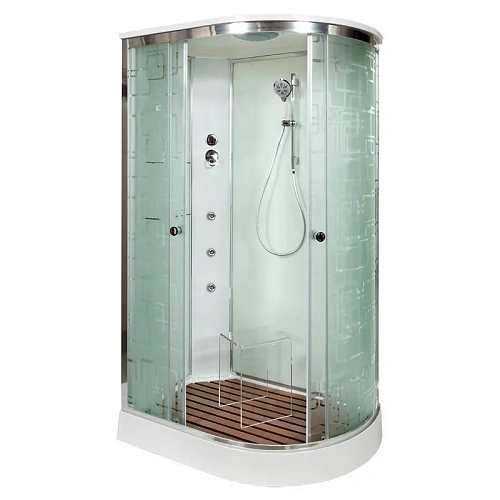 Душевая кабина Dto EM1512L (EM1512LGM) 120x80 см с гидромассажем Душевая кабина Dto EM1512L (EM1512LGM) 120x80 см с гидромассажем