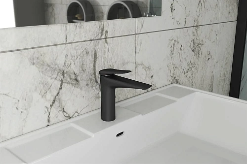 Смеситель для раковины RUSH Nevis (NE1735-12black) черный Смеситель для раковины RUSH Nevis (NE1735-12black) черный