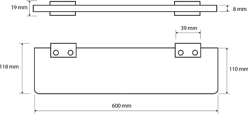 Полка Bemeta VIA 135002242 Полка Bemeta VIA 135002242
