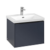 Картинка анонса товара «тумба под раковину villeroy &amp; boch subway 3.0 с подсветкой marine blue / marine blue c577l1vq»