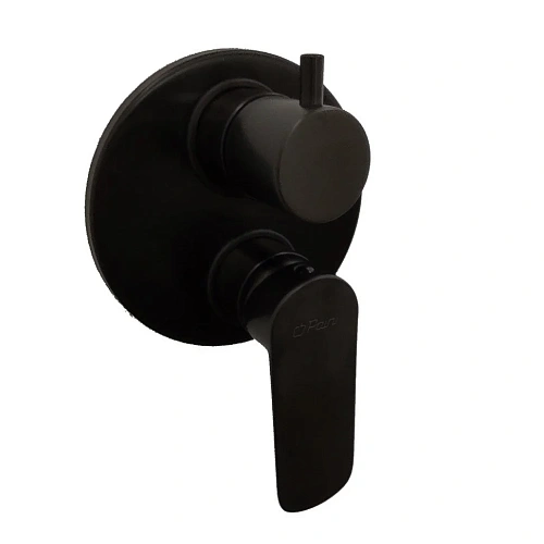 Смеситель для душа Paini Nove 09YO6911 встраиваемый c дивертором, чёрный Смеситель для душа Paini Nove 09YO6911 встраиваемый c дивертором, чёрный