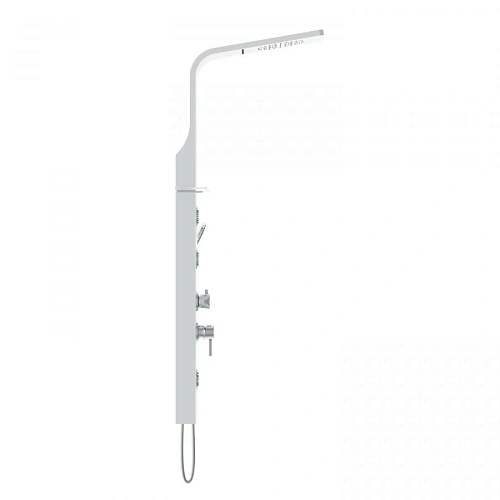 Душевая панель AM.PM Joy W85P-2-136AW 3 форсунки, полочка для аксессуаров, 1360Х320 Душевая панель AM.PM Joy W85P-2-136AW 3 форсунки, полочка для аксессуаров, 1360Х320