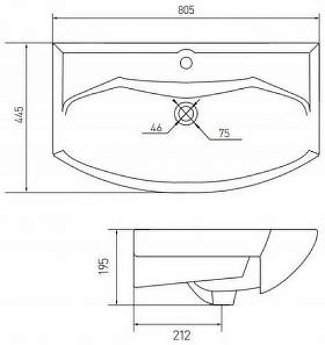 Тумба с раковиной Aquaton Ария 80 Н (1A1413K0AA0100) белая Тумба с раковиной Aquaton Ария 80 Н (1A1413K0AA0100) белая