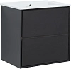 Тумба под раковину Aquanet Милан 65 черный глянец 00306379