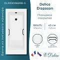 Ванна из искусственного камня Delice Diapason 180х75 DLR330065RB-G глянцевая с черными ручками Ванна из искусственного камня Delice Diapason 180х75 DLR330065RB-G глянцевая с черными ручками