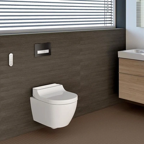 Унитаз SMART GEBERIT AquaClean Tuma Comfort 146.294.SI.1 (панель белое стекло) Унитаз SMART GEBERIT AquaClean Tuma Comfort 146.294.SI.1 (панель белое стекло)