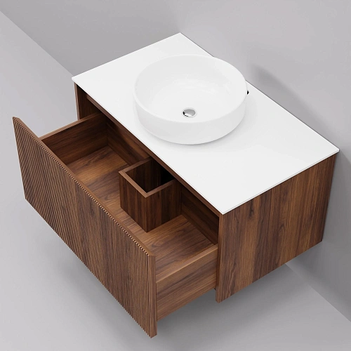 Тумба с раковиной ArtDecco Camilla 80 ACM08W22S300 черный орех Тумба с раковиной ArtDecco Camilla 80 ACM08W22S300 черный орех