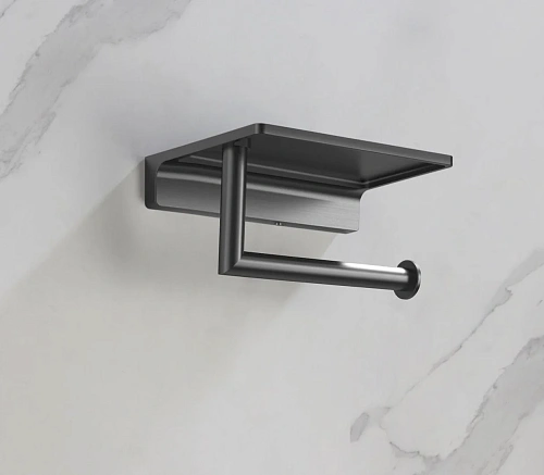 Держатель туалетной бумаги Timo Saona 13043/18 черное золото Держатель туалетной бумаги Timo Saona 13043/18 черное золото