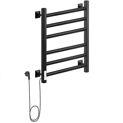 Полотенцесушитель электрический Ника STEP-3 60/50 RAL9005 черный матовый левый тэн STEP-3 60/50 черн мат лев Полотенцесушитель электрический Ника STEP-3 60/50 RAL9005 черный матовый левый тэн STEP-3 60/50 черн мат лев